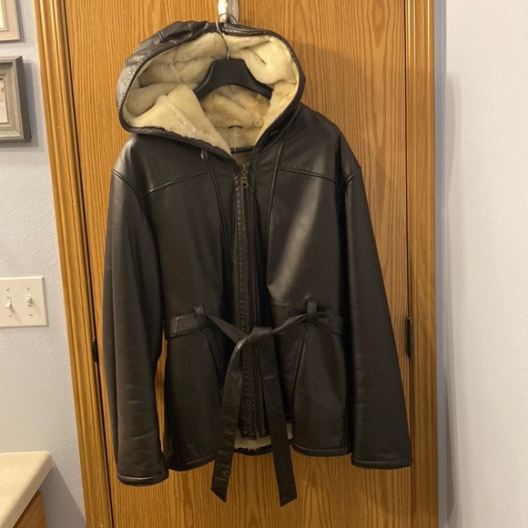 Wilsons Leather leather jacket with faux fur lining - Picture 1 of 12